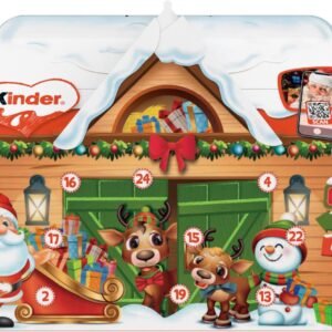 Kinder Chocolate House Christmas Advent Calendar 2025, Fine Milk Chocolate with a Milky Filling, Pack of 24 (234g)